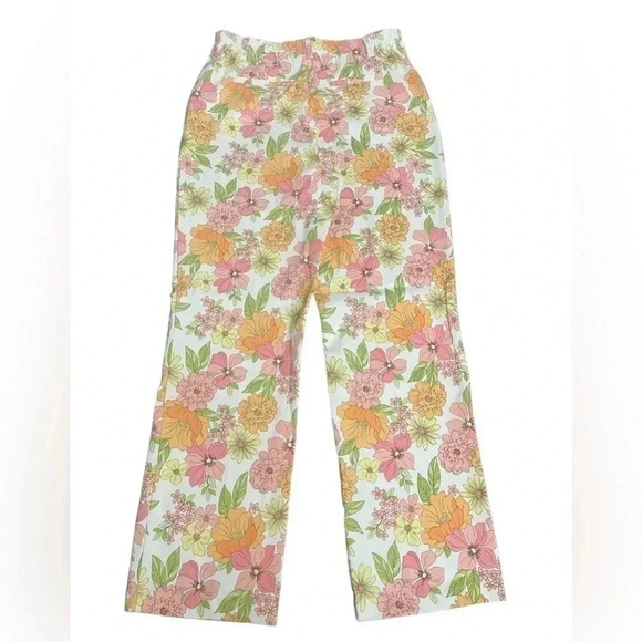 Versona Modern Spring Floral Straight Leg Pastel Pants Women’s size 8 NWOT - Picture 2 of 13